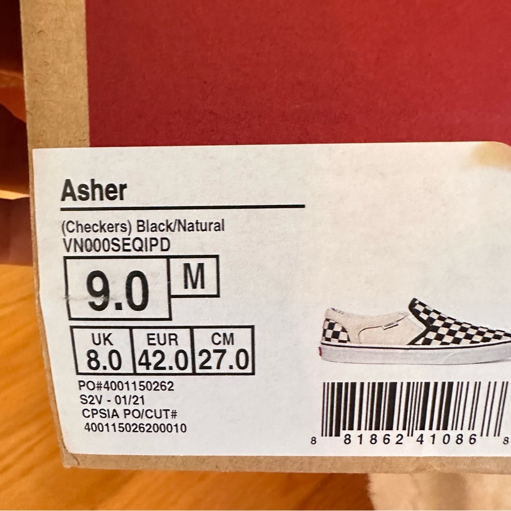 Men’s Vans Checkerboard Slip-Ons - Picture 10 of 10